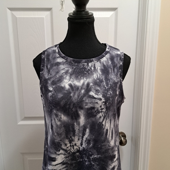 ❤️ NWT Gaiam Tie Dye Dress Tank Style Women's Various Sizes Soft Casual Grey - Picture 7 of 13